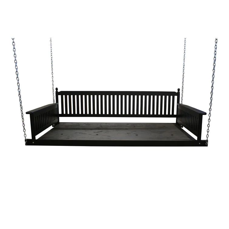 Cano Person Solid Wood Porch Swing | Wayfair North America