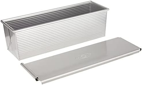 USA Pan Bakeware Pullman Loaf Pan with Cover, 13 x 4 inch, Nonstick & Quick Release Coating, Made... | Amazon (US)