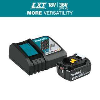 18V LXT Lithium-Ion High Capacity Battery Pack 4.0Ah with Fuel Gauge and Charger Starter Kit | The Home Depot