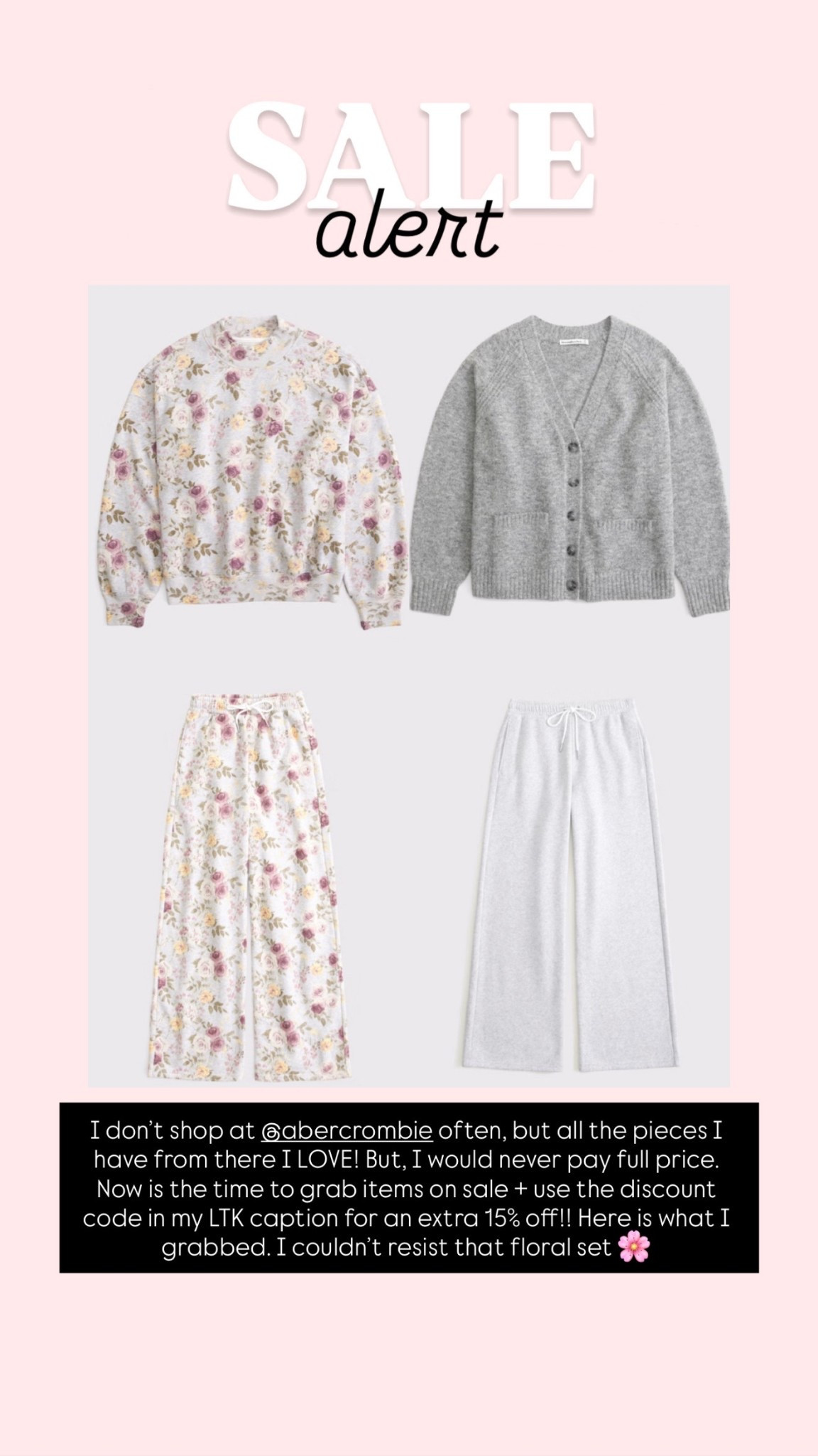 Abercrombie sale
Use the code CYBERAF for extra 15% off!!

#LTKSaleAlert #LTKCyberWeek #LTKGiftGuide