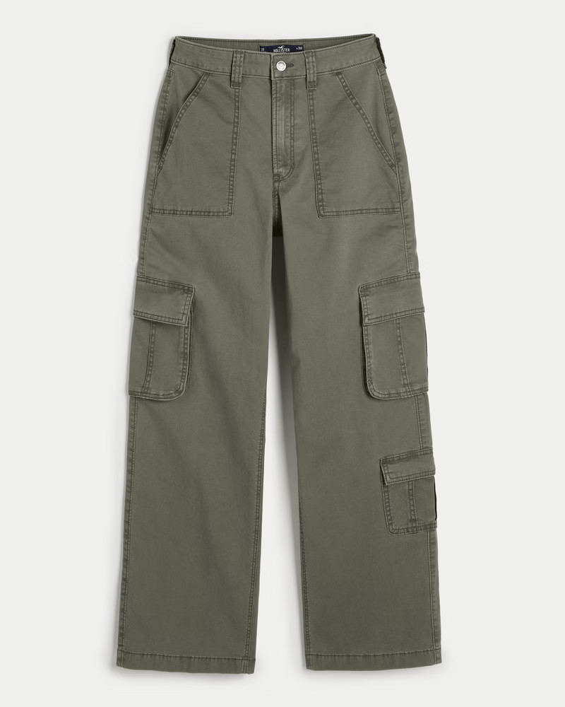 Ultra High-Rise Baggy 3-Pocket Cargo Pants | Hollister (US)