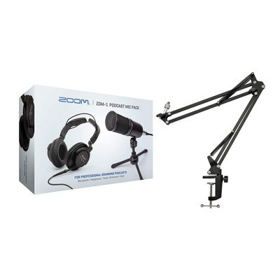Zoom ZDM-1 Podcast Microphone Pack Accessory Bundle and Knox Gear Boom Arm | Target