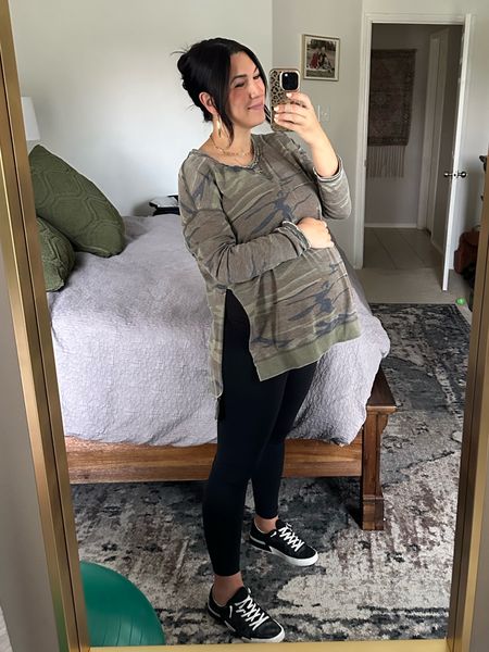Bump friendly workwear 

Camo sweatshirt - discontinued but it’s z supply and I’m sharing their updated styles

Cami - Walmart find! Wearing. A medium and it’s not maternity 

Maternity leggings - wearing a medium and they’re my favorite pair. From kindred bravely 

Sneakers - love these dolce vita sneakers! 

Bra - Walmart bra and one of the most comfortable ones I have! 

Gold hoops
Hair clip

Maternity wear 
Maternity outfit
Third trimester 
Casual outfit 


#LTKworkwear #LTKbump #LTKshoecrush