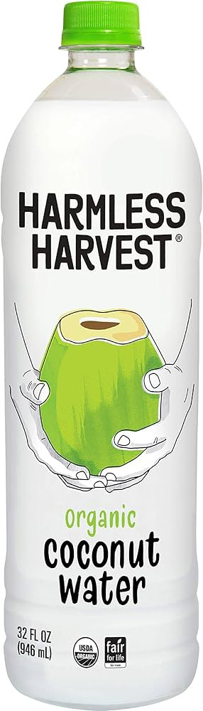 Harmless Harvest Raw Organic Coconut Water, 32 Oz Bottle | Amazon (US)