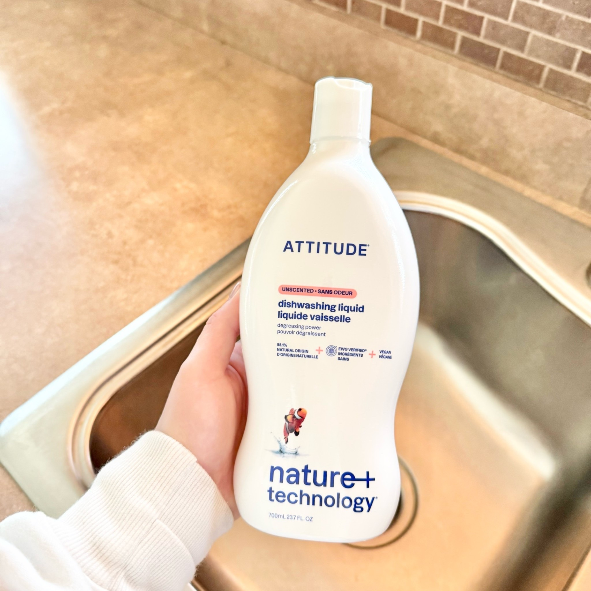 Looking for a cleaner swap
for Dawn dish soap? Use this! 

@attitude_living 
Dish Soap
$5.95 
+ free shipping

#LTKHome