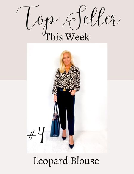 Last weeks #4 best seller is this leopard blouse!

Workwear / Work Outfit / Office Outfit

#LTKFind #LTKworkwear #LTKSeasonal