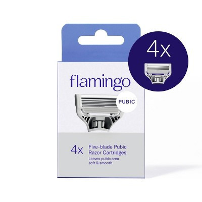 Flamingo Pubic Women's Razor Blade Refill Cartridges - 4ct | Target
