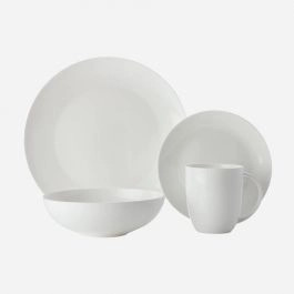 White Basics 16-piece Dinnerware Set by Maxwell & Williams | Linen Chest