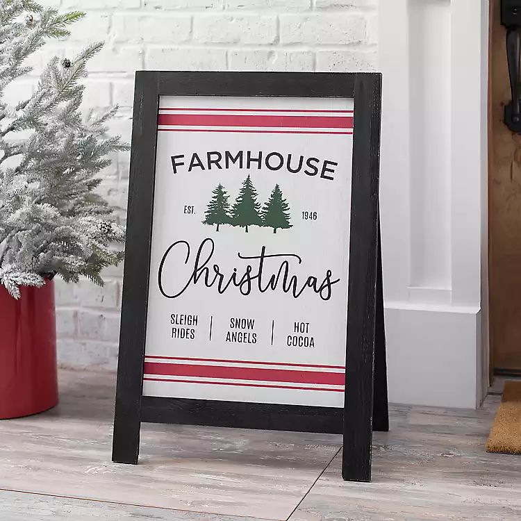 Farmhouse Christmas Easel | Kirkland's Home