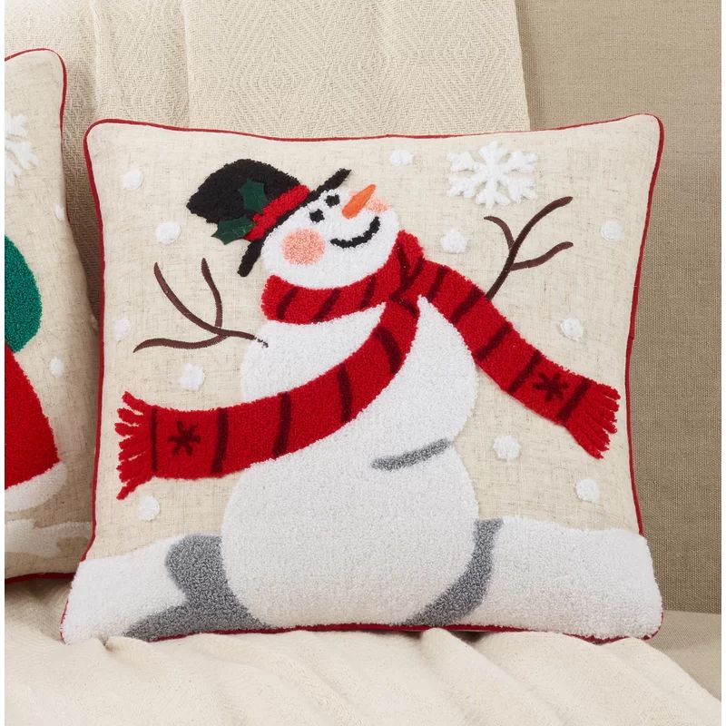 Reinaldo Jolly Snowman Throw Pillow | Wayfair North America