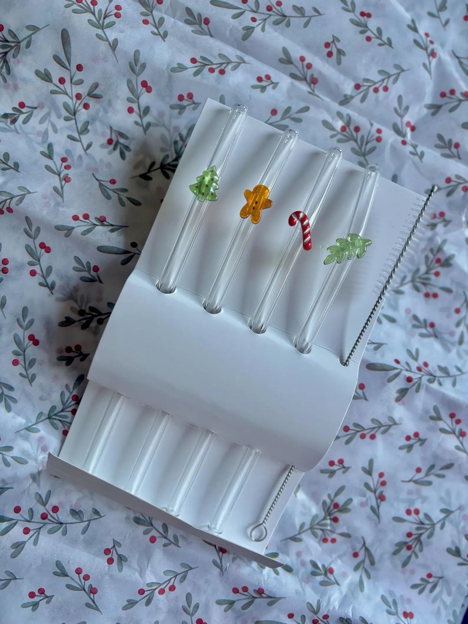 Christmas Glass Straw - Etsy | Etsy (US)