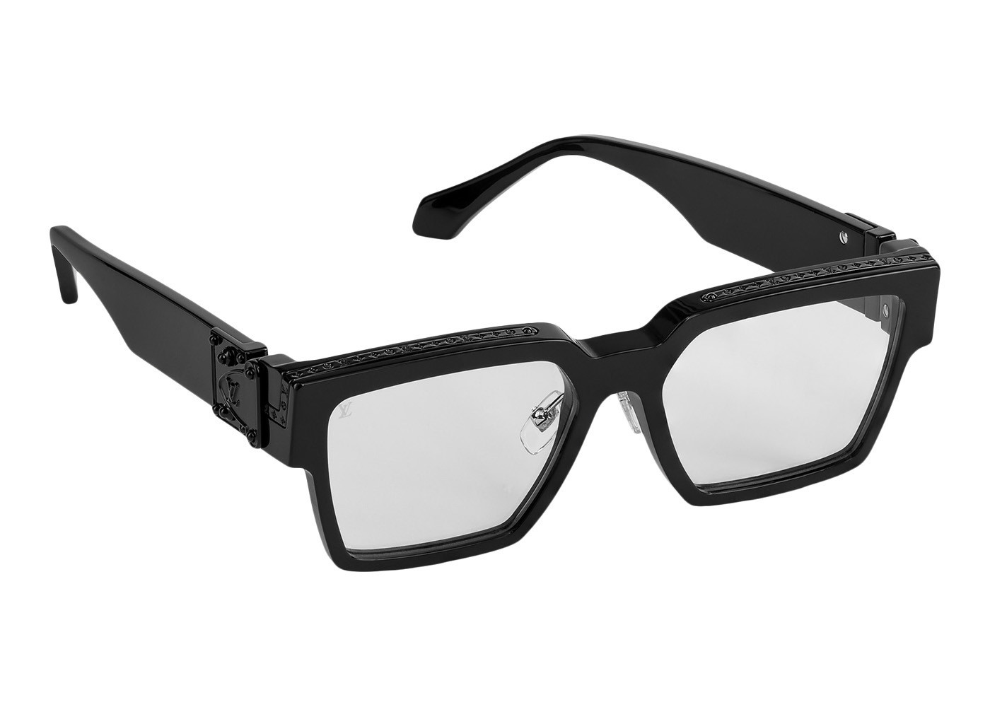 Men's Louis Vuitton 1.1 Clear Millionaires Sunglasses in Black/Transparent (Z1358W/E) | StockX