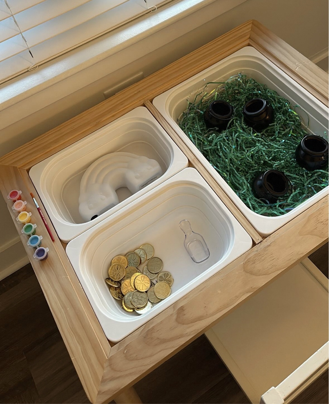st.patty sensory bin activity 

#LTKkids #LTKSeasonal #LTKfamily