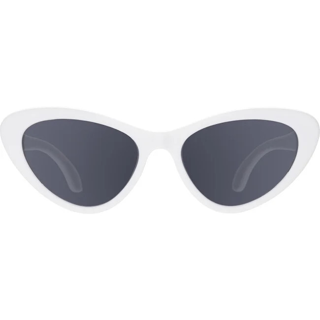 Babiators | Originals Cat-Eye Sunglasses: Wicked (White, Smoke Lenses, Size 0-2Y) | Maisonette | Maisonette