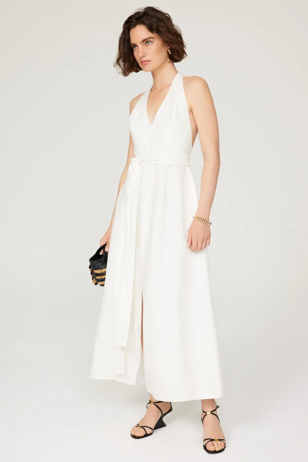 White Halter Maxi | Rent the Runway