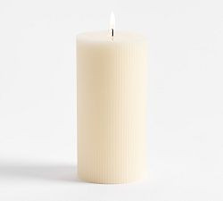 Fluted Pillar Candle | Pottery Barn (US)