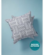 2pk 18x18 Indoor Outdoor Travis Squares Printed Pillows | HomeGoods