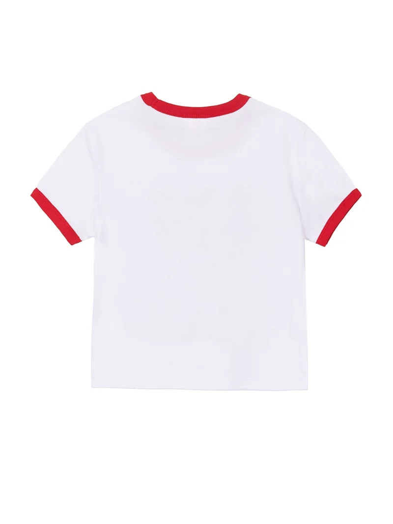 Way to Celebrate Toddler Patriotic Americana Americana Short Sleeve Tee, Sizes 12M-5T | Walmart (US)