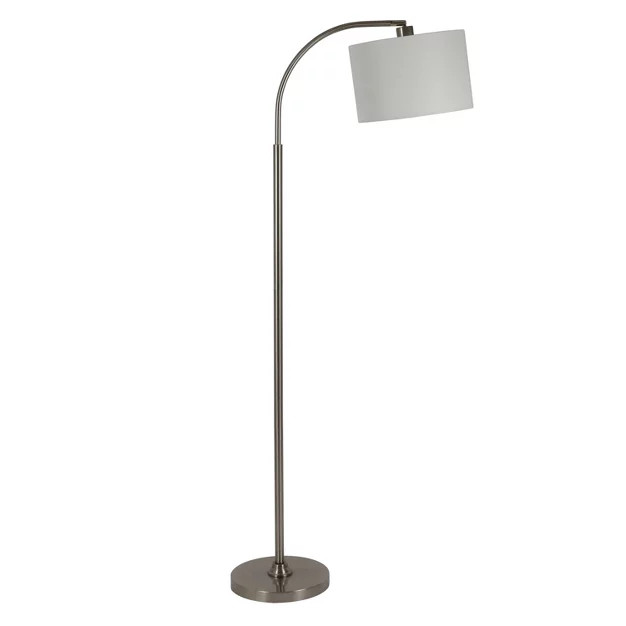 60" Asher Arc Floor Lamp Brushed Steel - Decor Therapy | Target