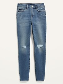 High-Waisted Distressed Pop Icon Skinny Jeans For Women | Old Navy (US)