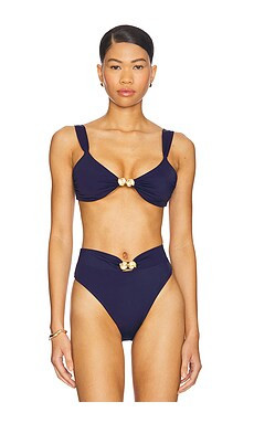 Away That Day Isola Bella Bikini Top in Ocean from Revolve.com | Revolve Clothing (Global)