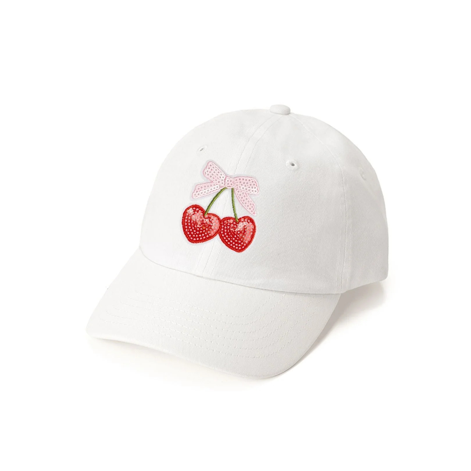 Cherry Sequin Patch Baseball Hat | Sweet Wink