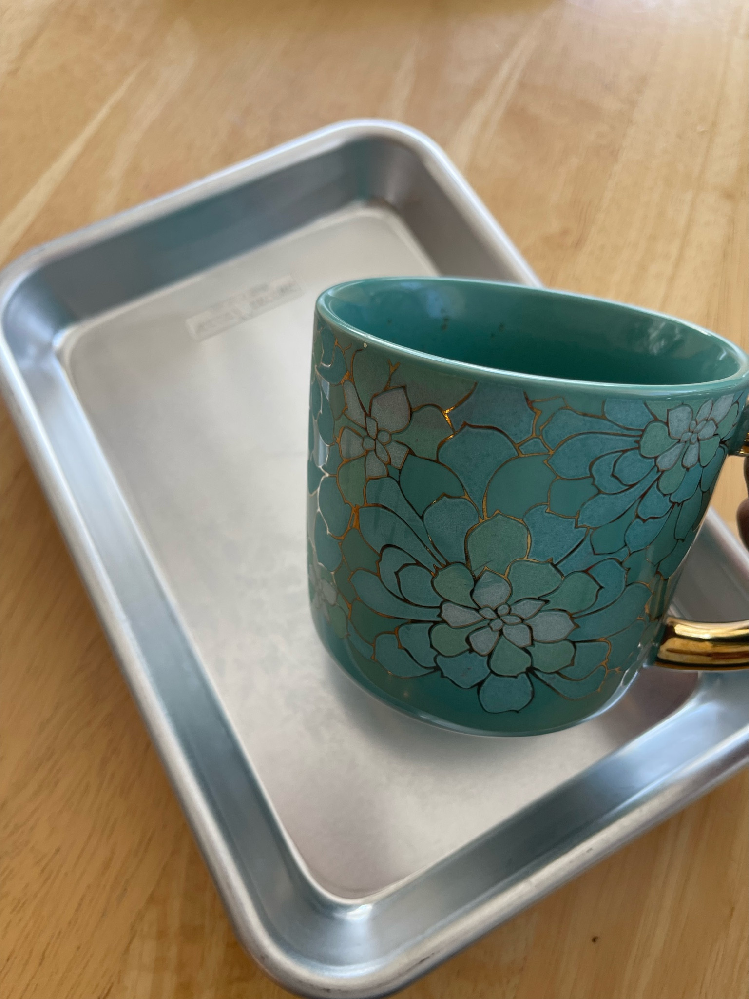 Metal tray for the kids and my mug. 

#LTKkids #LTKhome #LTKSeasonal