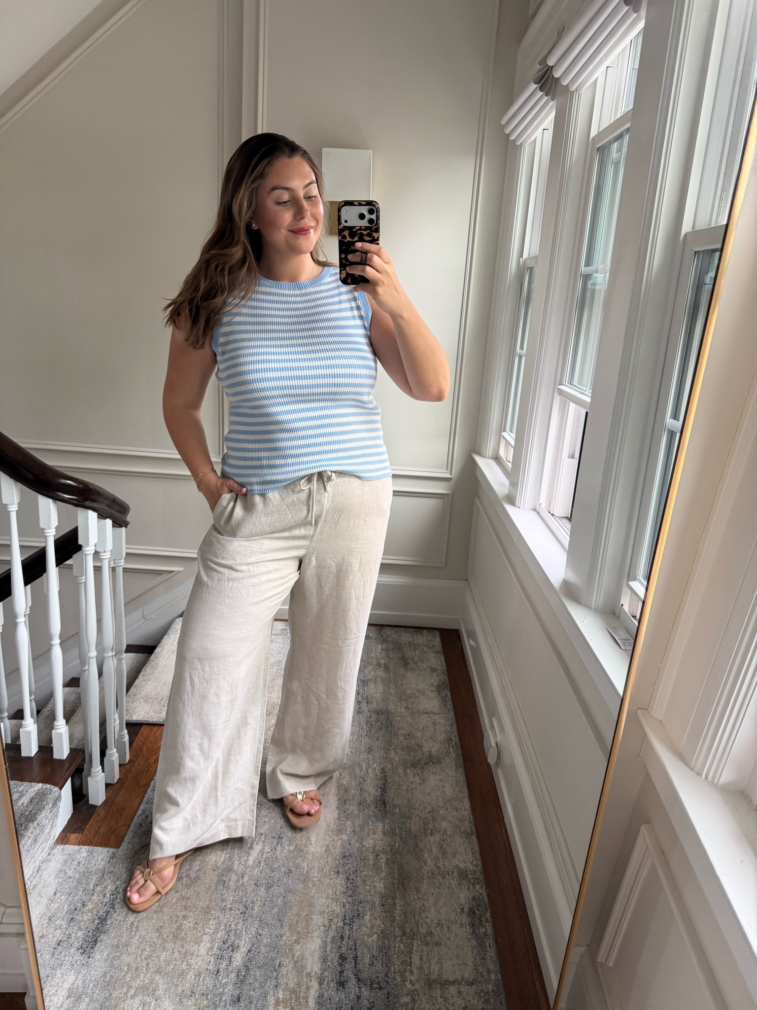 Wearing size XXL in sweater tank & 2XL in pants. Sharing similar plus & standard size pants and tops. 
Work from home outfit // casual summer outfit // linen pants

#LTKootd #LTKSeasonal #LTKMidsize