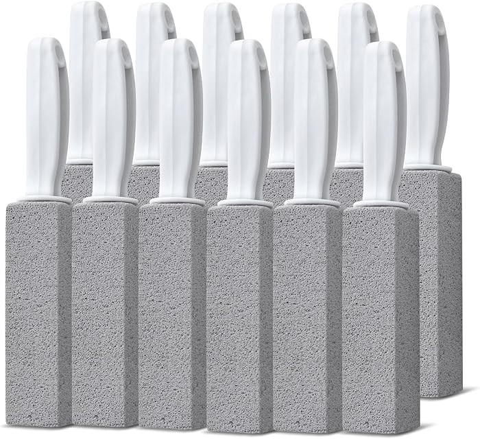 Pumice Stone Toilet Bowl Cleaner, 12 Pack Pumice Stone for Cleaning Toilet with Handle, Bathtubs,... | Amazon (US)