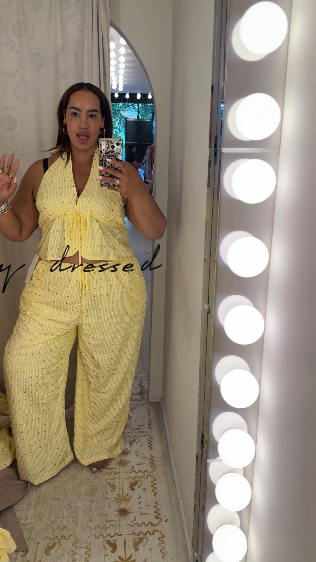 This set is adorable! Im wearing a 29 in the pants (no stretch) and a 14 in the top

#LTKMidsize #LTKPlusSize #LTKSeasonal