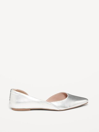 Faux-Leather D&amp;#39;Orsay Flats | Old Navy (US)