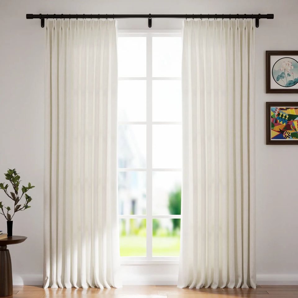 Jawara Luxury Linen Cotton Curtain Pleated | TWOPAGES