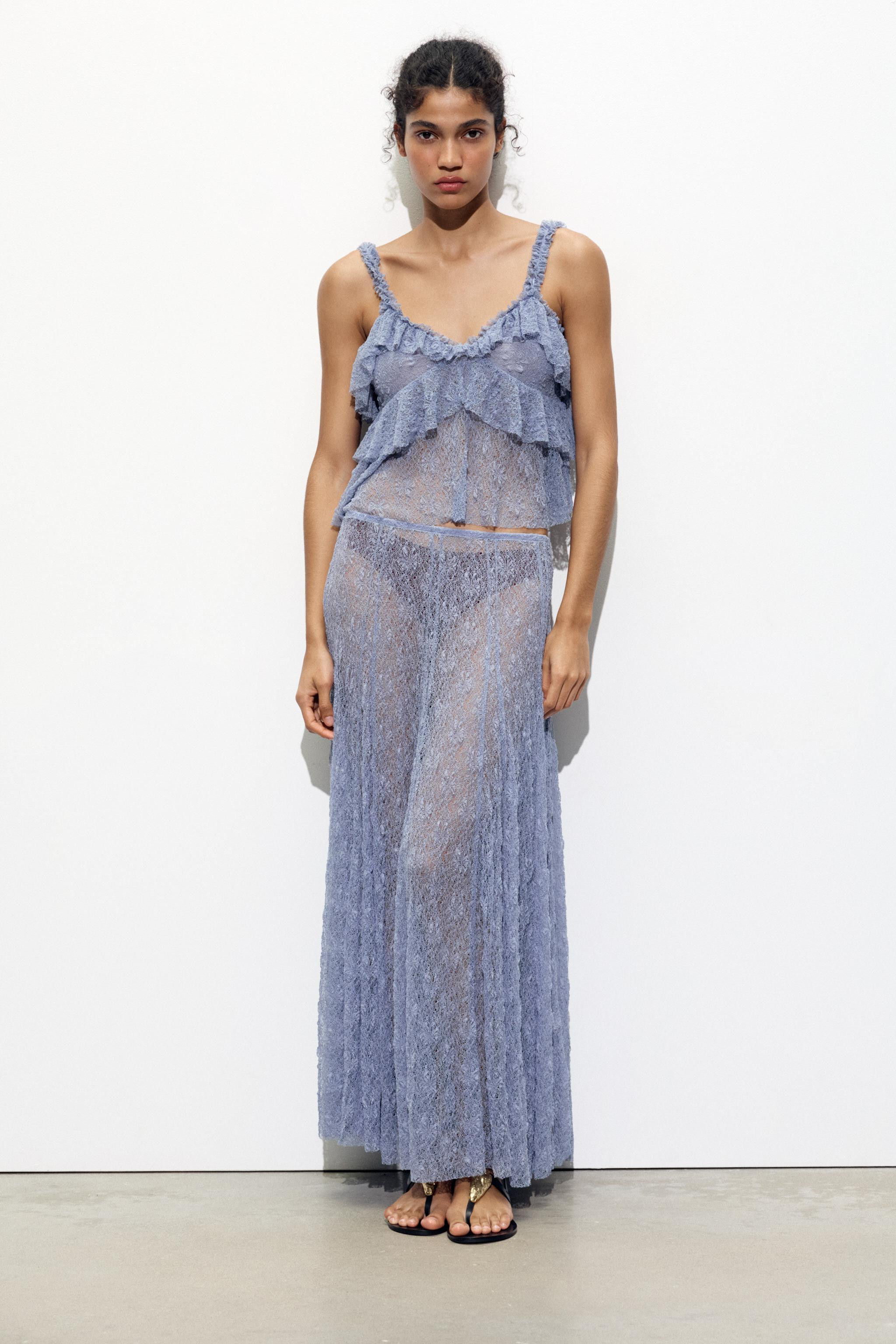 LONG LACE SKIRT | Zara US