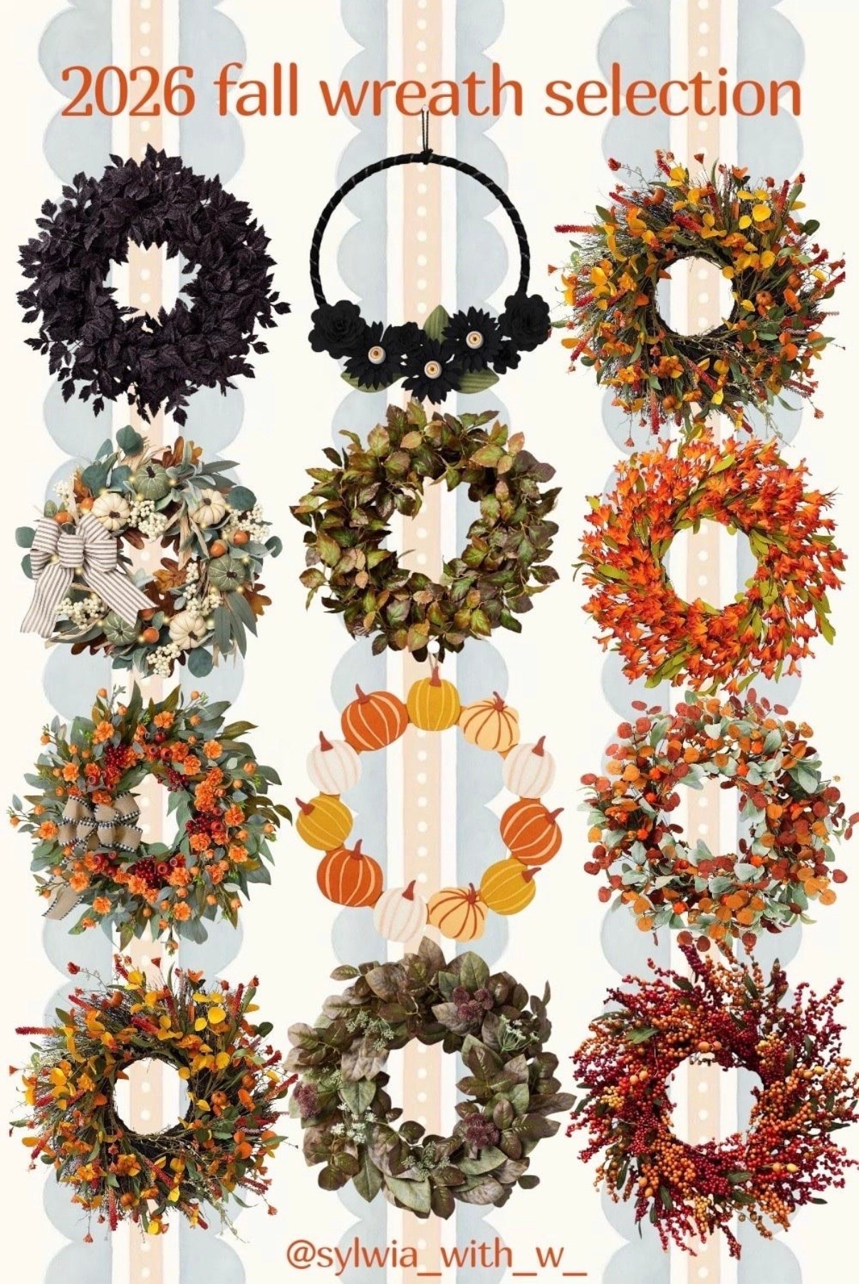 The 2026 fall wreath roundup is here and I linked every single one 🍂 From moody blacks for a spooky front porch, to warm rust and burgundy berries, to the cutest pumpkin garland wreath — there’s a vibe for every kind of fall girl this year. I’m torn between like 4 of these for my own door lol.

#fallwreath #fallporch #falldecor2026 #wreathseason #falldecorating #porchrefresh #fallmusthaves #autumndecor #falldecorinspo #frontdoordecor #wreathroundup #ltkfindsunder50 #ltkfall
#LTKHome #LTKSeasonal