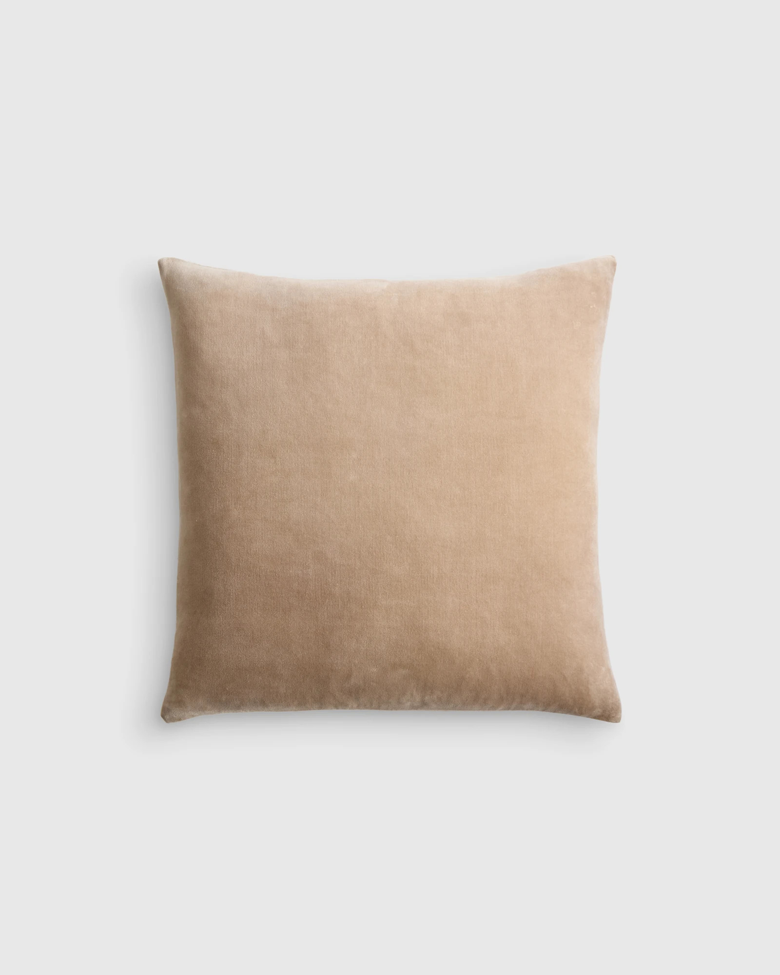 Classic Cotton Velvet Pillow Cover in Taupe | Quince