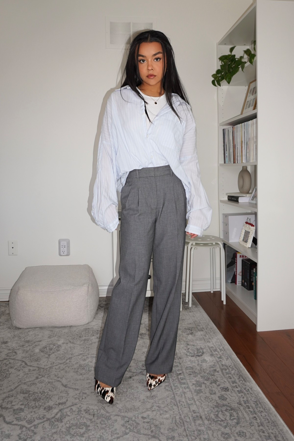 Corporate chic with a pop of cow print! 🐮

Tank: XS
Button-down: S
Pant: 0

#LTKworkwear #LTKstyletip #LTKshoes
