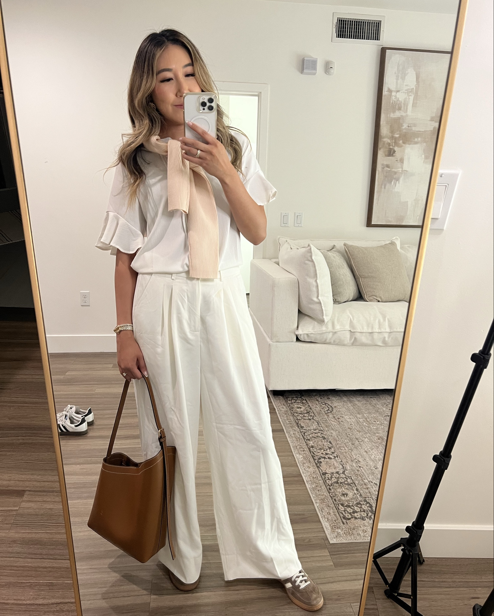 Transitional workwear outfits to take you from late summer to autumn! These are all from Amazon, can you believe? I have had these pieces for multiple years and they hold up in quality and look so expensive. Everything is TTS - wearing S in both tops and bottoms!

#LTKStyleTip #LTKWorkwear #LTKFindsUnder50