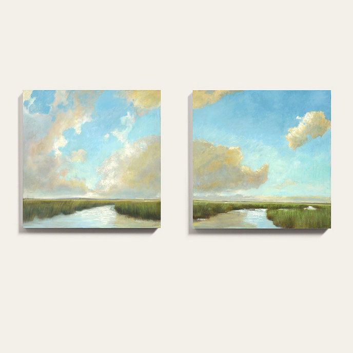 Low Country Marsh Painting Stretched Canvas Giclee Series | Ballard Designs, Inc.