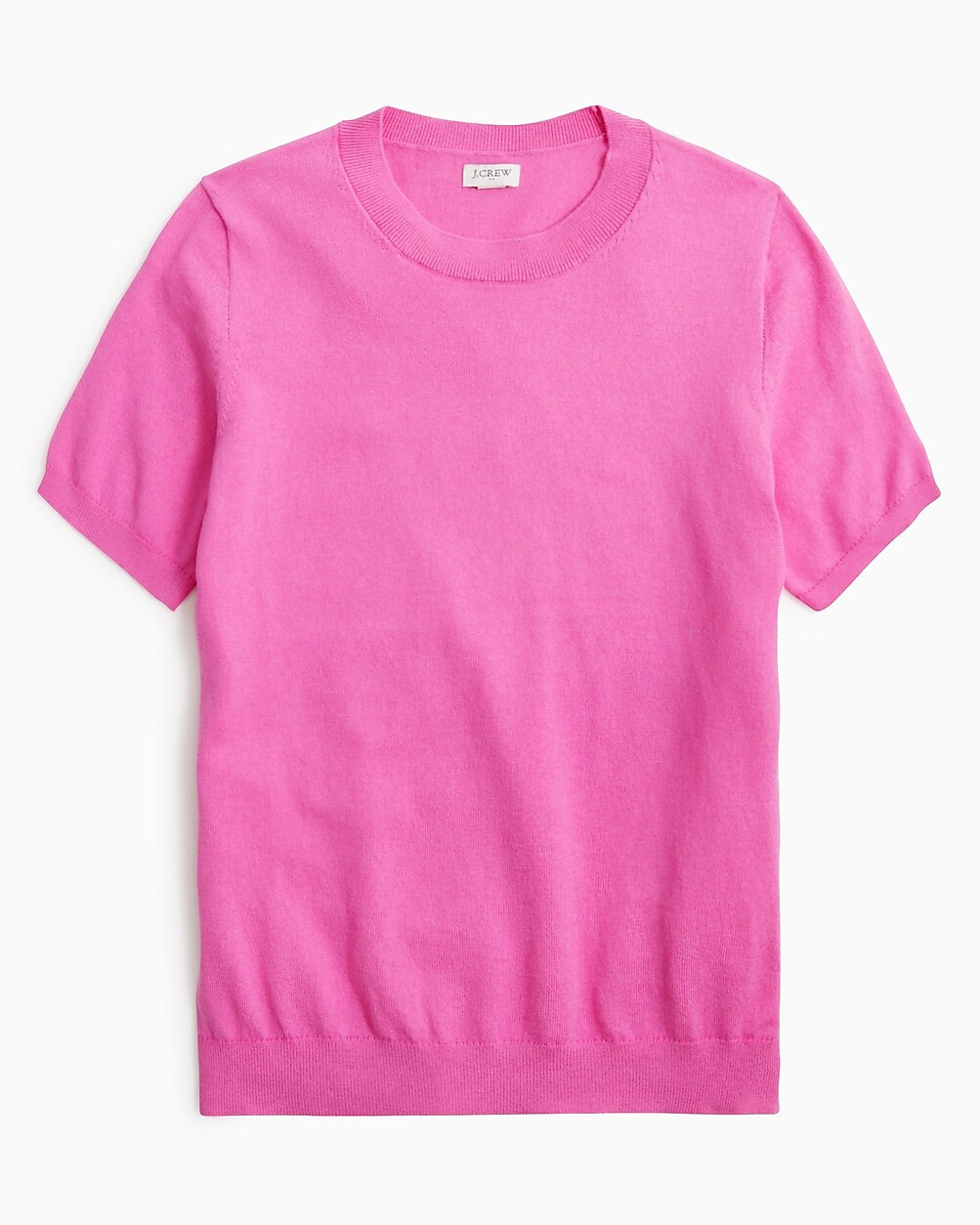 Short-sleeve cotton crewneck sweater | J.Crew Factory