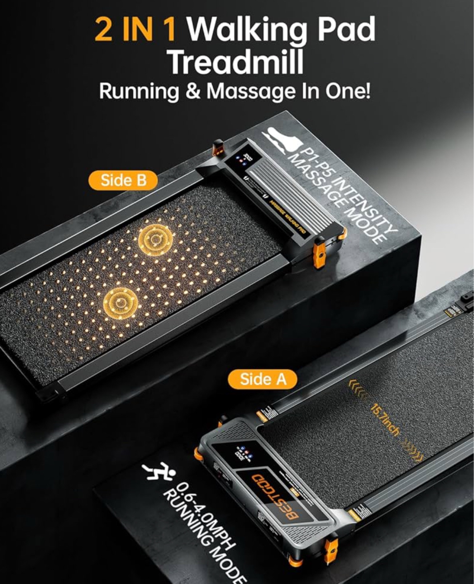 2 in 1 massaging walking pad treadmill 

#LTKHome #LTKActive