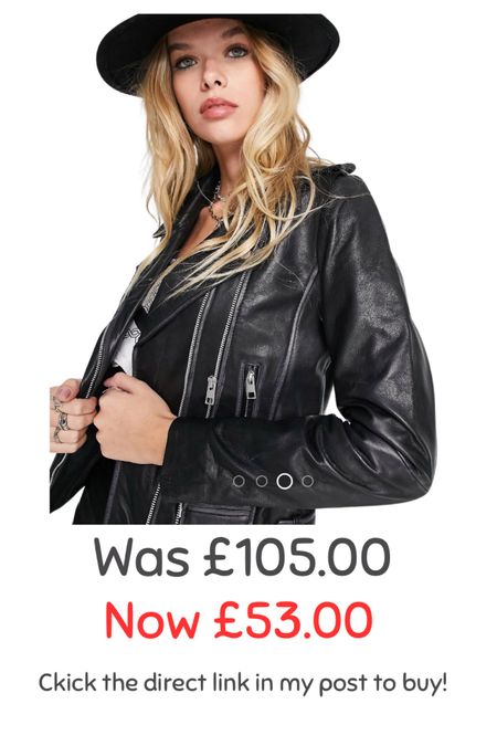 ASOS have some incredible leather jackets in their sale, this is one of them & I’ve linked some more below too!! 🖤

ASOS 
Leather jacket 
Sale 
ASOS SALE
Black leather jacket
Women’s jacket 
 Bargain buys 



#LTKsalealert #LTKeurope #LTKstyletip