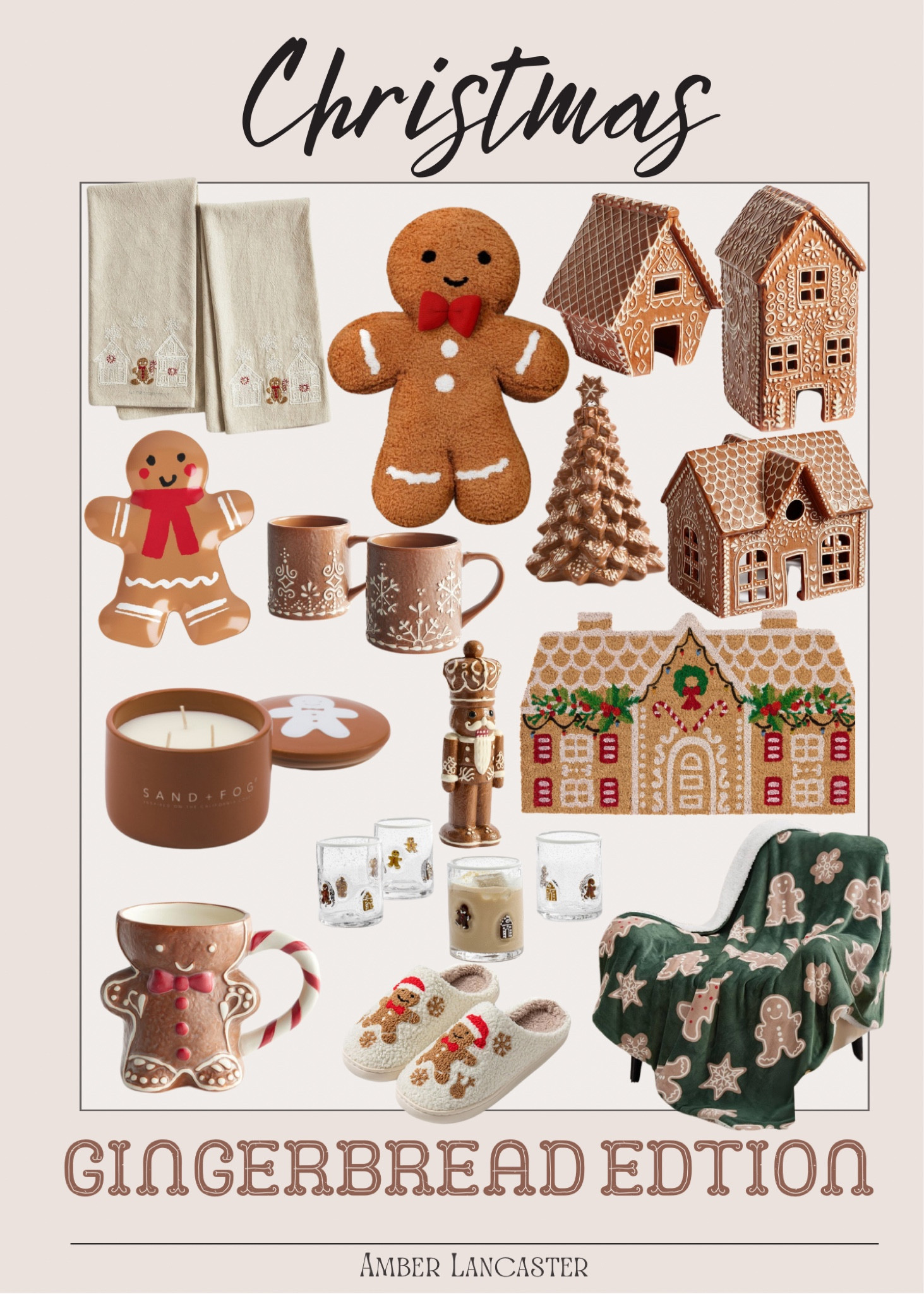 Christmas finds, all things gingerbread! 🤎 | 
gingerbread, gingerbread house, gingerbread decor, gingerbread pillow, christmas decor, christmas finds, amazon, tjmaxx, pottery barn, target, christmas mug, holiday candle, christmas doormat. 

#LTKSeasonal #LTKHome #LTKHoliday