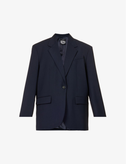 Womens Ultramarine Pappa Oversized-fit Stretch-woven Blazer L | Selfridges