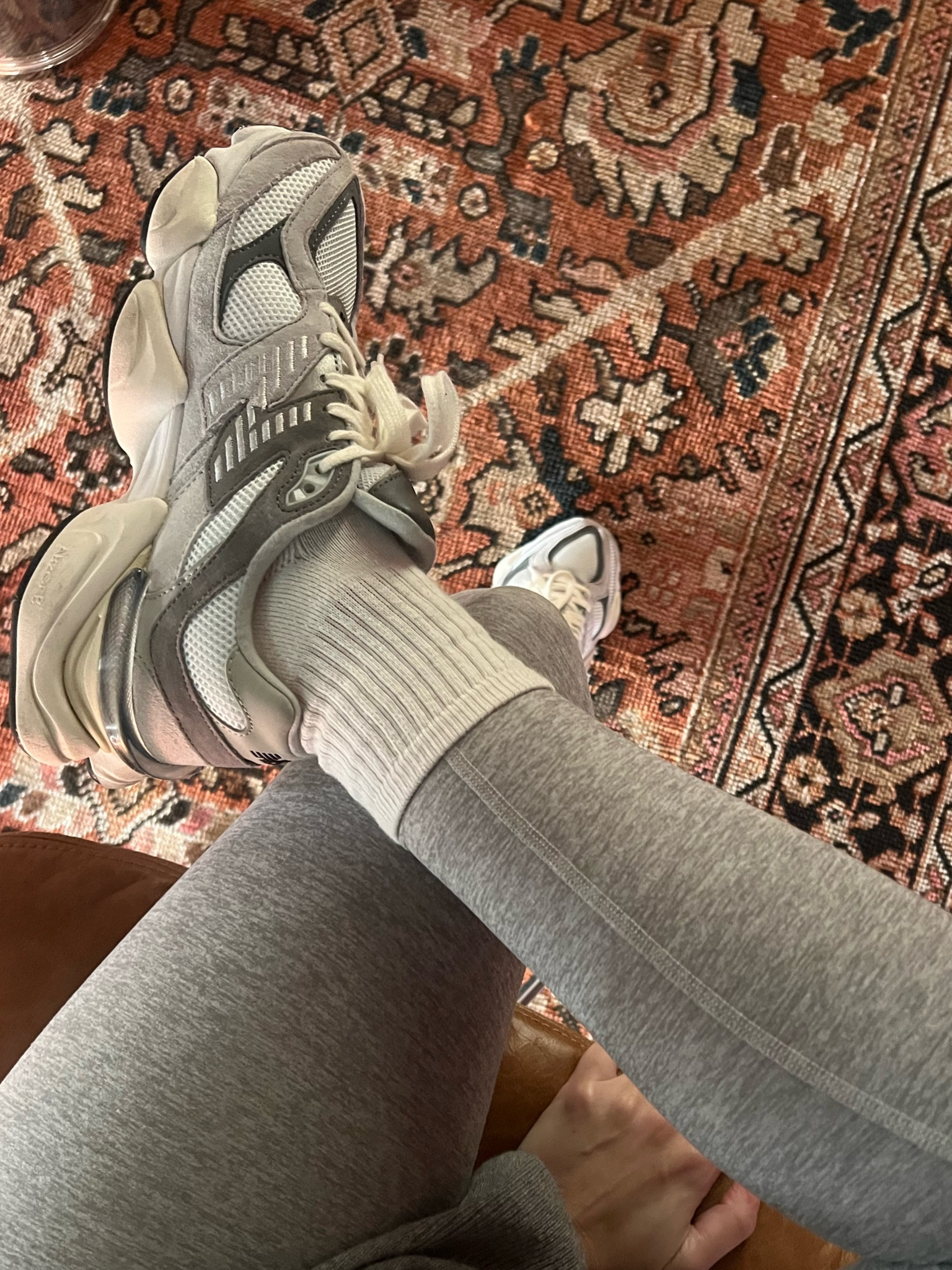 Gray leggings that aren’t see through! So comfy! Sneakers fit true to size 

#LTKActive