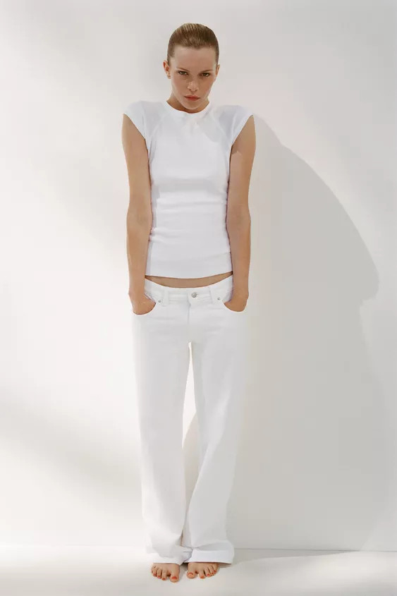 TRF LOW-RISE WIDE LEG JEANS | Zara US