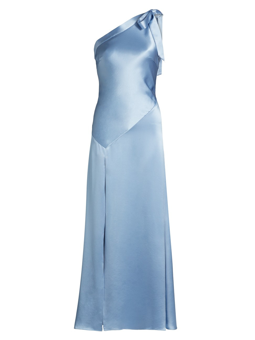 Women's Eleni Hammered Satin Dress - Light Blue - Size 2 | Saks Fifth Avenue