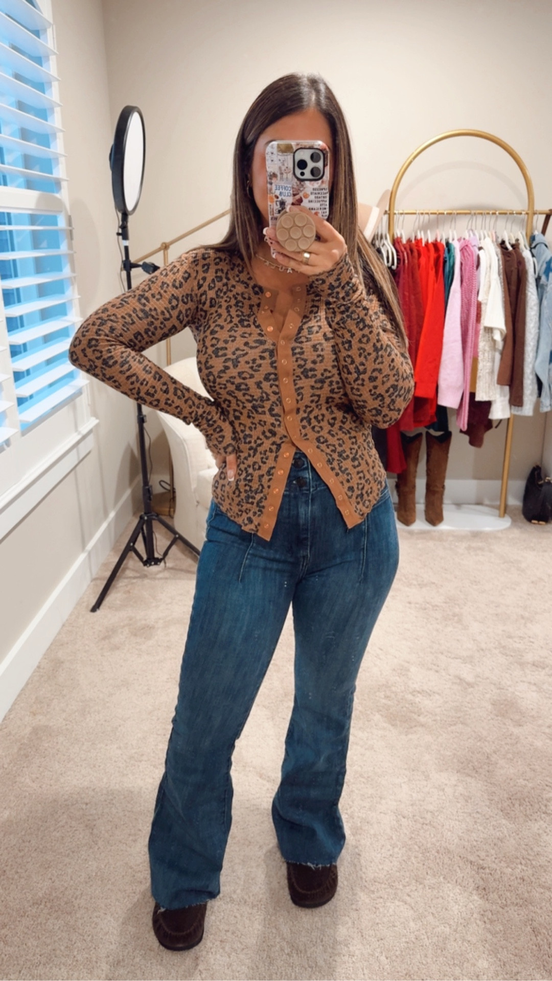 One more Free People top that has me in a chokehold. I’m obsessed with the print and I love the waddle knit/thermal material. I cut the jeans because even though they are the “short” length, they are a little long in my 5’ frame. 

#LTKPetite #LTKSeasonal #LTKMidsize