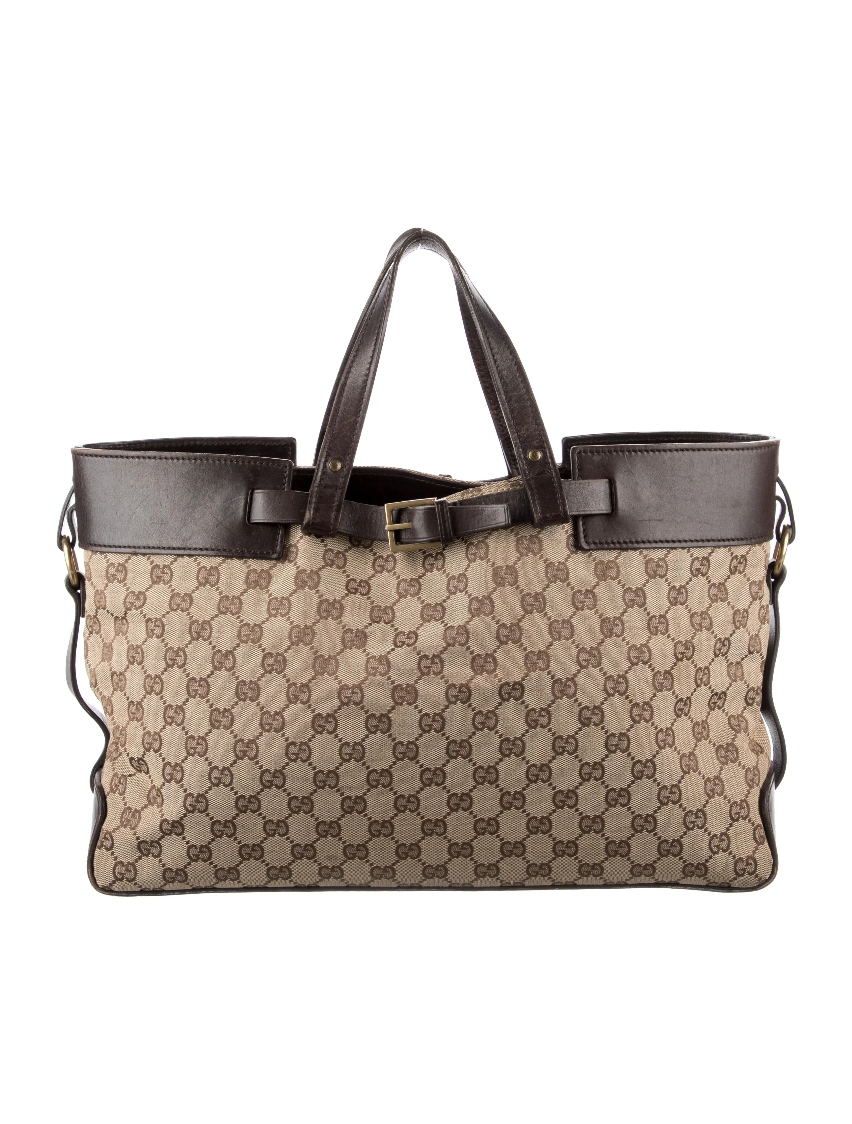 GG Canvas Belt Tote | The RealReal