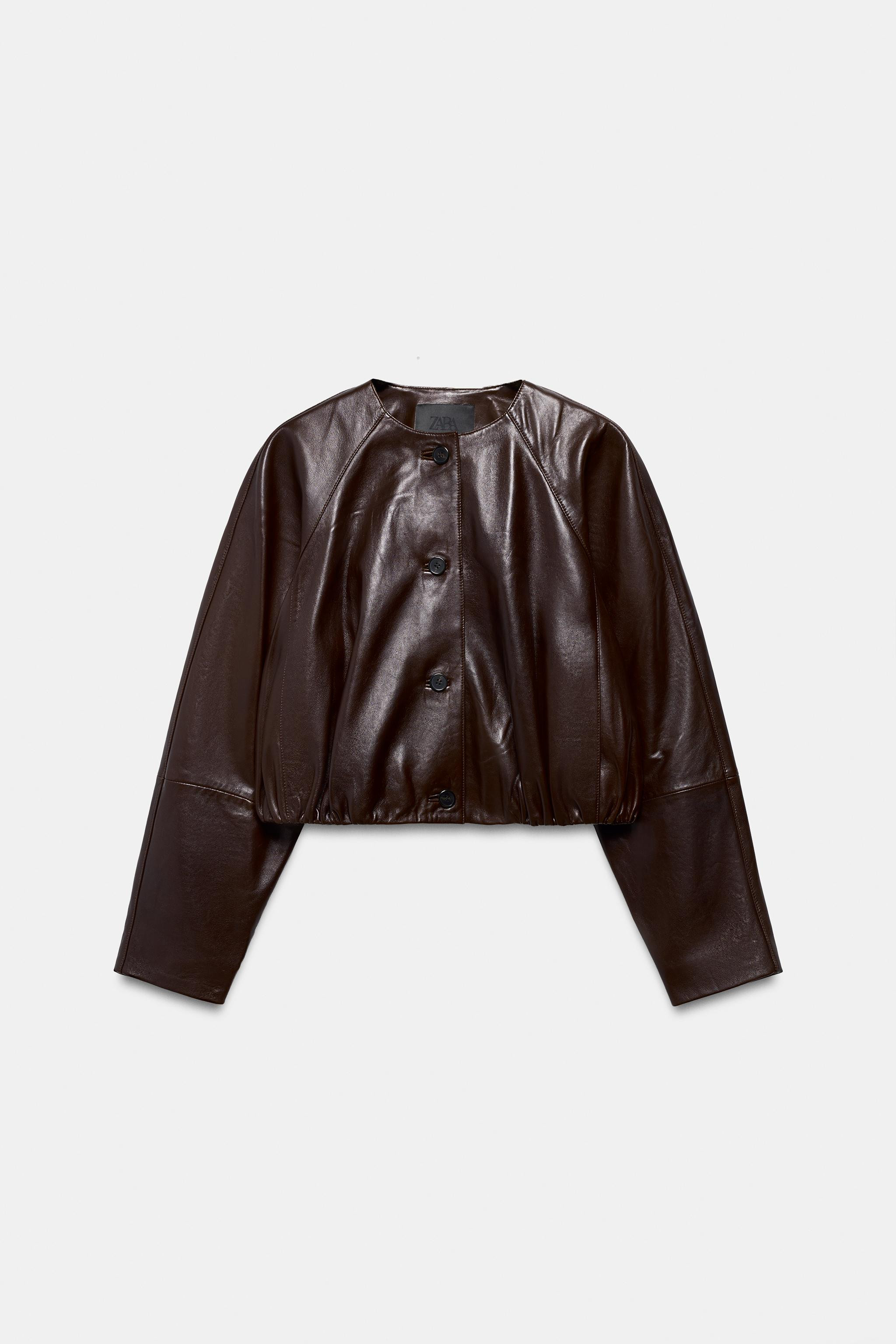 ZW COLLECTION LIMITED EDITION LEATHER JACKET | Zara US