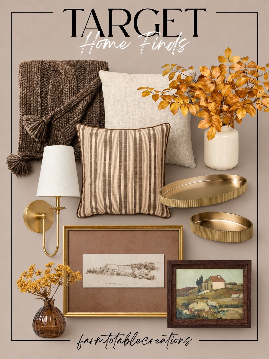 Target Home Finds For A Cozy Fall Refresh

Warm textures, rich neutrals and those little details that instantly make a space feel more collected. These Target finds are perfect for adding an easy, elevated fall feel throughout your home.

Follow @farmtotablecreations on Instagram for more home finds and styling inspiration.

#TargetFinds #TargetHome #FallHomeDecor #CozyHome #FallDecor #HomeDecorFinds #NeutralHome #AutumnDecor

#LTKHome #LTKSeasonal